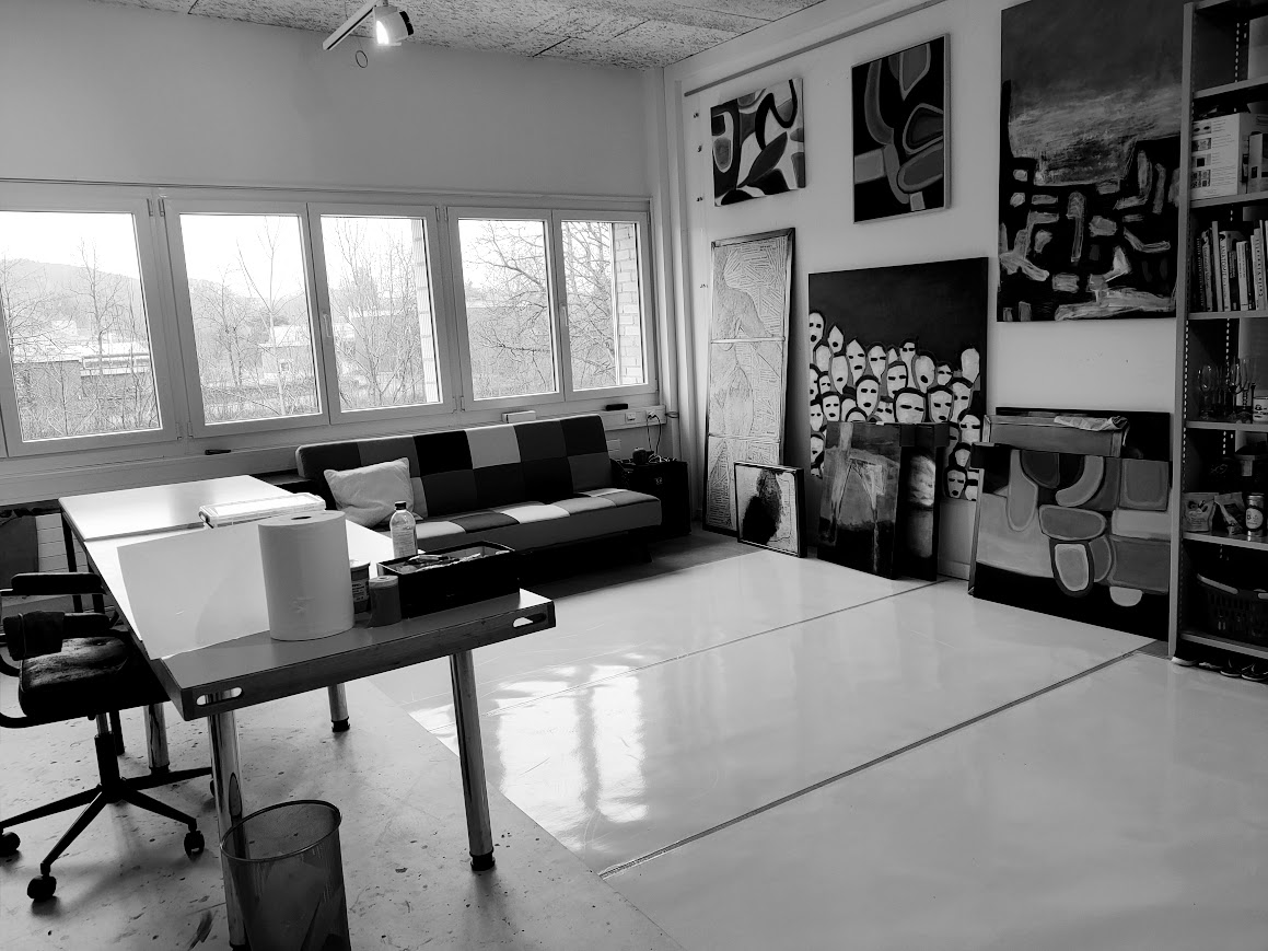 Susanne Hoffmann Atelier Wohnbereich